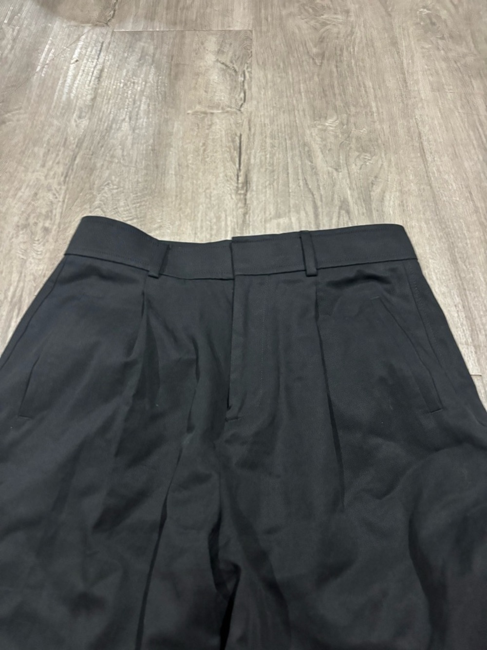 Everlane Way-High Drape Pant Black High Rise Wide Leg Trouser - Picture 3 of 4